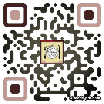 QR code with logo Hde0