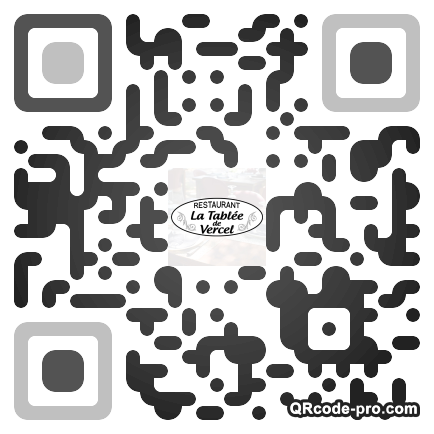 QR code with logo Hdg0