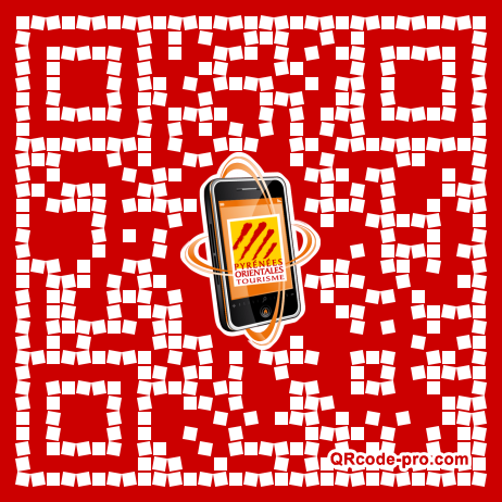QR code with logo HmA0