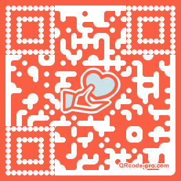 QR code with logo Hp40