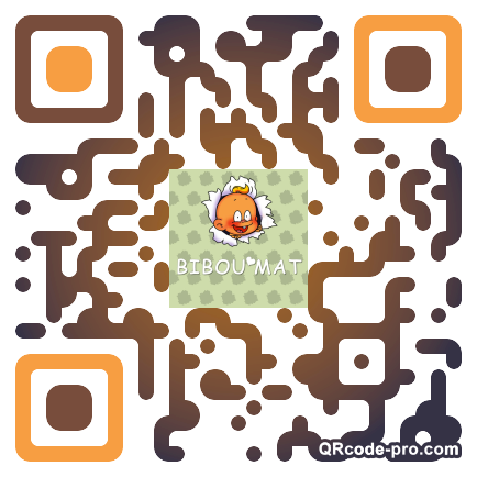 QR code with logo HwO0