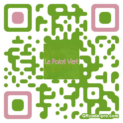 QR code with logo KGE0