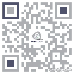 QR code with logo MdE0