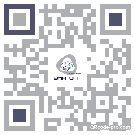 QR code with logo MdH0