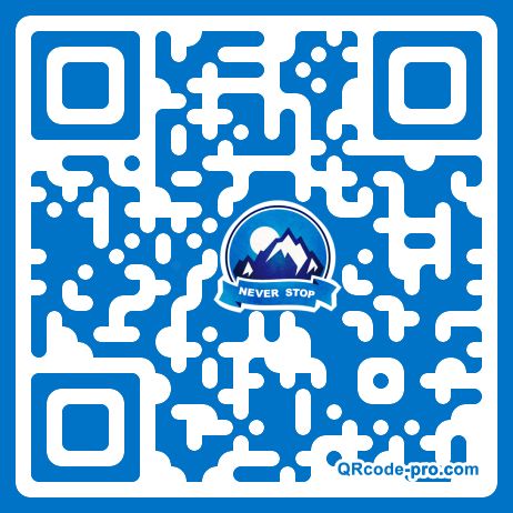 QR code with logo Mtr0