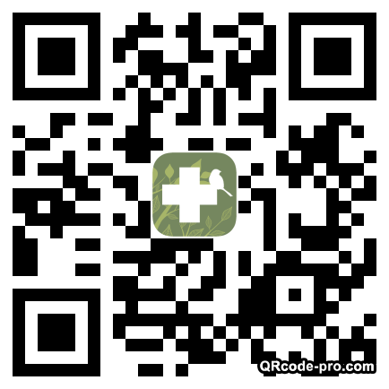 QR code with logo NK80