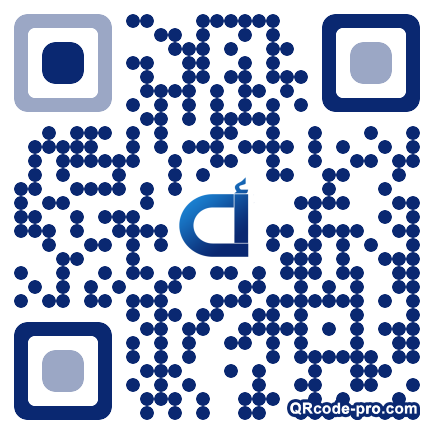 QR code with logo NKM0