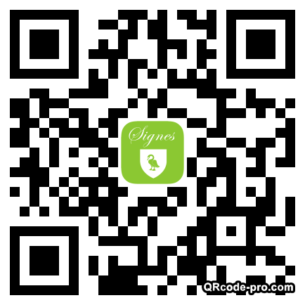 QR code with logo Nad0