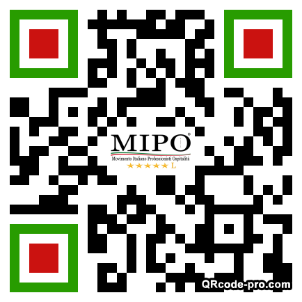 QR code with logo Nf70