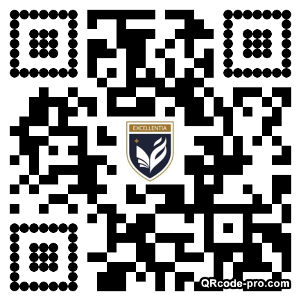 QR code with logo NwD0