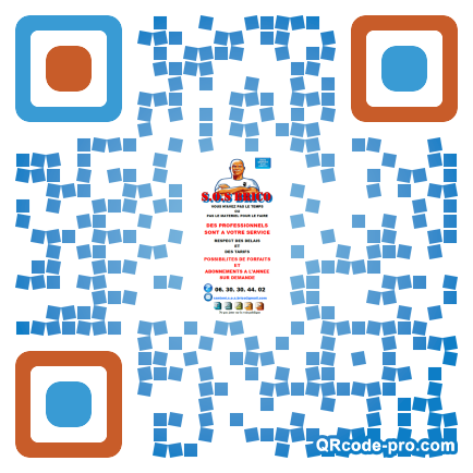 QR code with logo PAF0