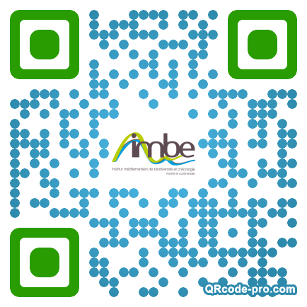 QR code with logo Pgr0