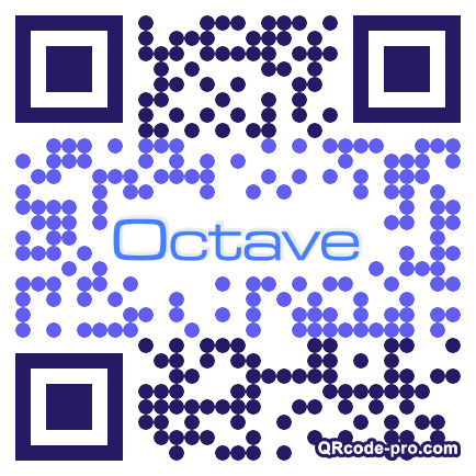 QR code with logo QVR0