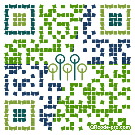QR code with logo Qbh0