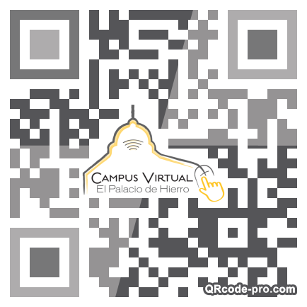 QR code with logo R900