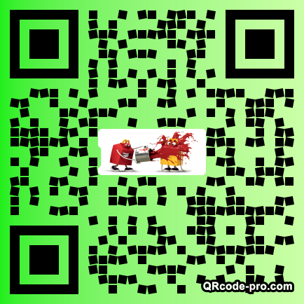 QR code with logo T0N0