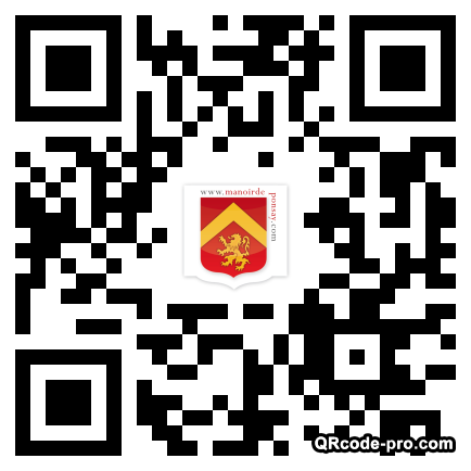 QR code with logo T3m0