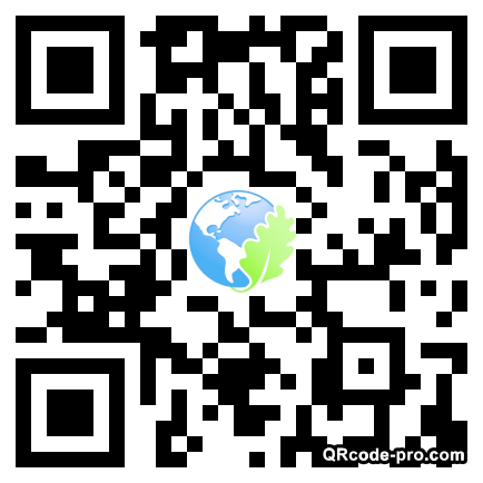 QR code with logo T6g0