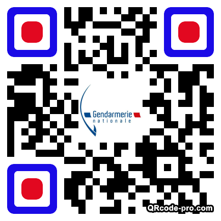 QR code with logo THl0