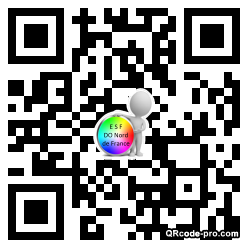 QR code with logo TUO0