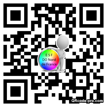 QR code with logo TUP0