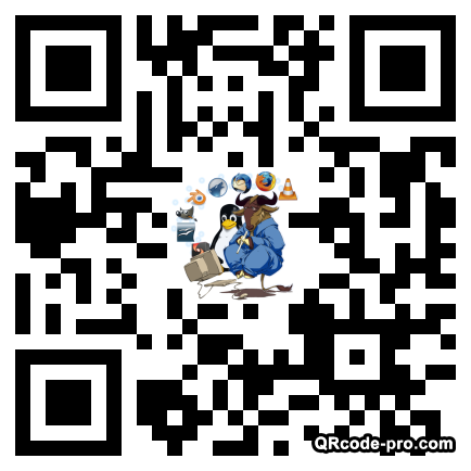 QR code with logo Tvh0