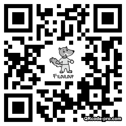 QR code with logo UPO0