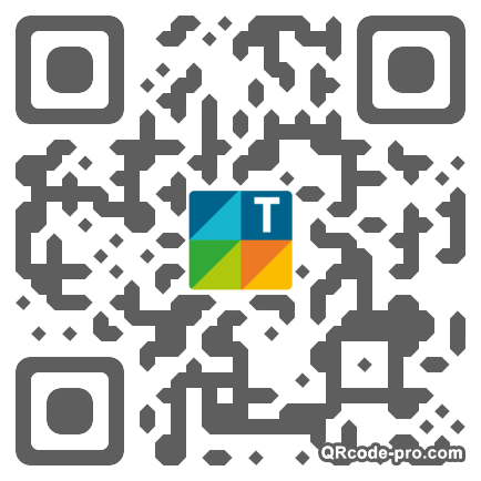 QR code with logo UoX0