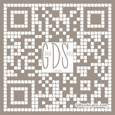 QR code with logo VOJ0