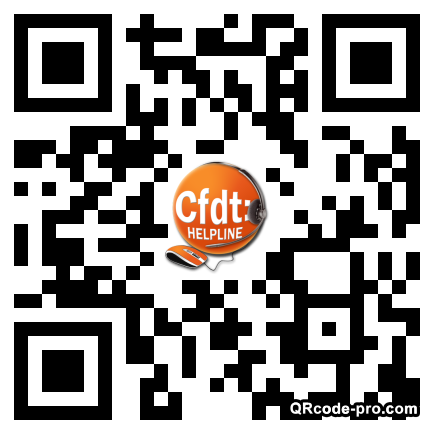 QR code with logo VVo0