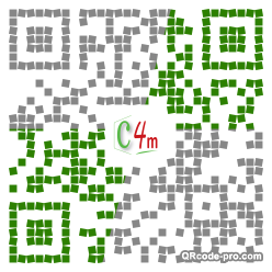QR code with logo Vfr0