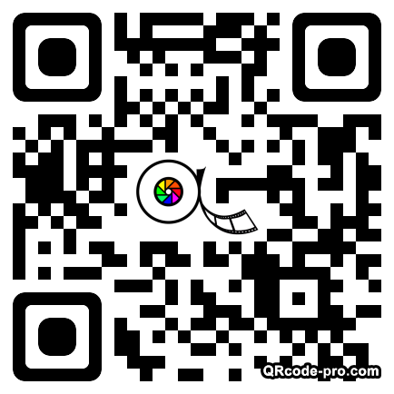 QR code with logo WFi0