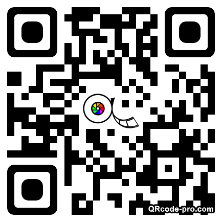 QR code with logo WFk0