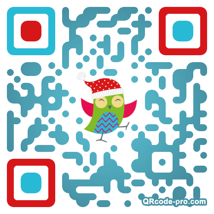 QR code with logo WIb0
