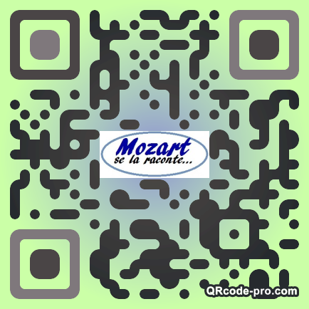 QR code with logo WIy0