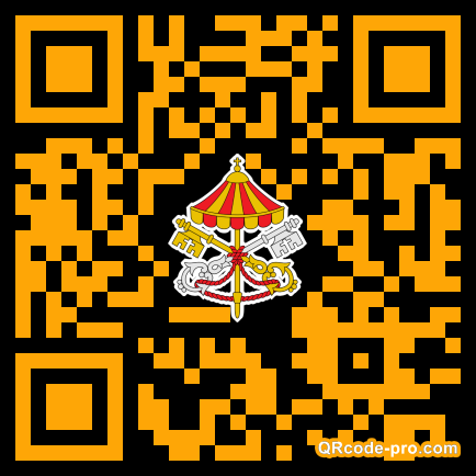 QR code with logo X3S0