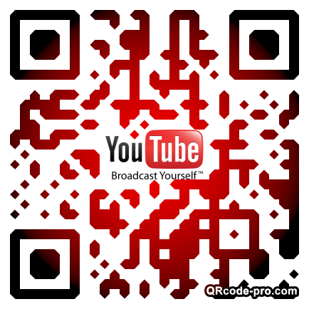 QR code with logo XCD0