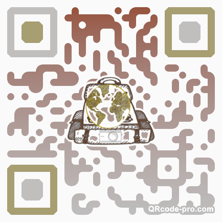 QR code with logo XpN0