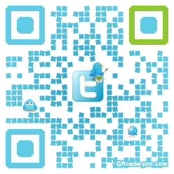 QR code with logo YJR0