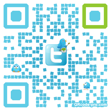 QR code with logo YJR0