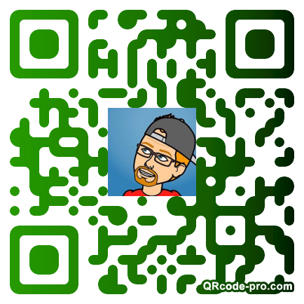 QR code with logo YTO0