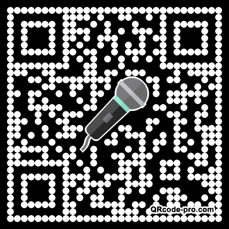 QR code with logo ZV40
