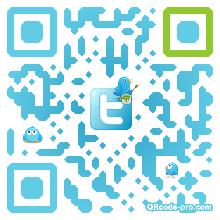 QR code with logo Zf40