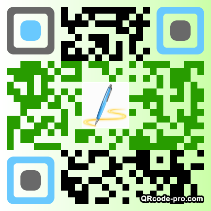 QR code with logo ZmV0