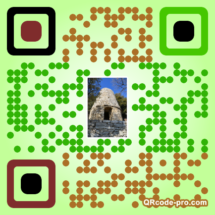 QR code with logo a980