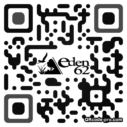 QR code with logo aXX0