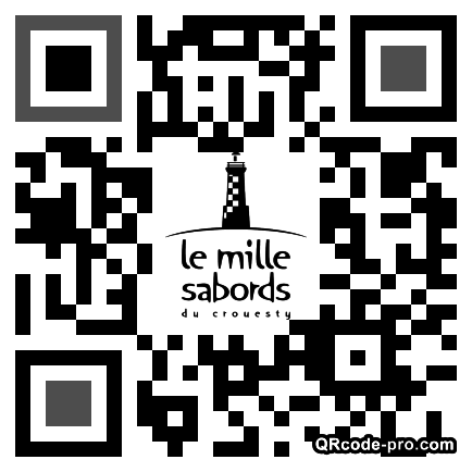QR code with logo bd30