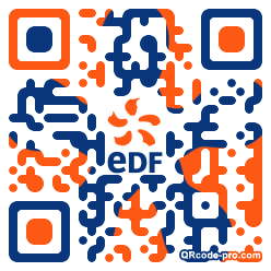 QR code with logo dNA0