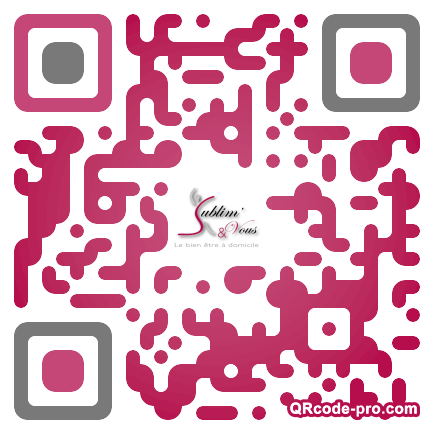 QR code with logo eXf0