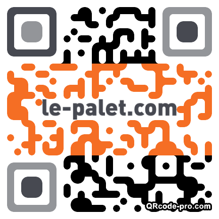 QR code with logo evR0